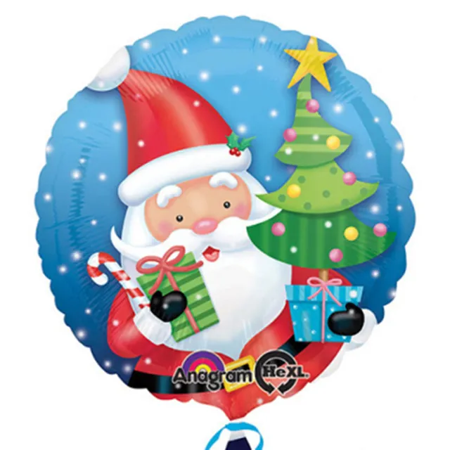 das-kost-mland-santa-mit-baum-folienballon-45cm-weihnachten image 1