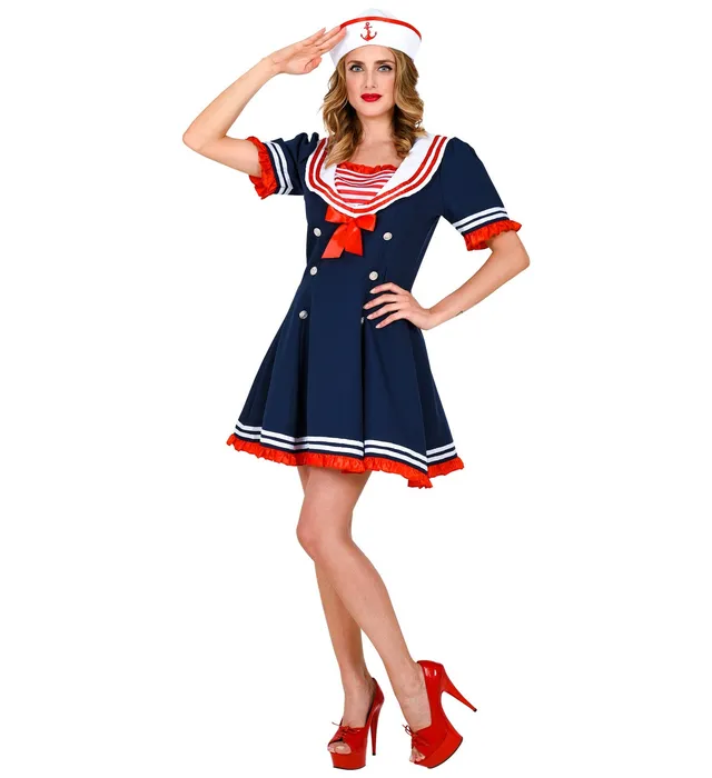 das-kost-mland-damen-matrosin-kost-m-siena-kleid-blau-gr-s-xl image 1