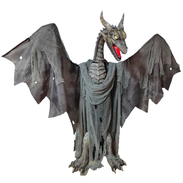 das-kost-mland-drache-187cm-mit-licht-ton-bewegung-halloween image 1