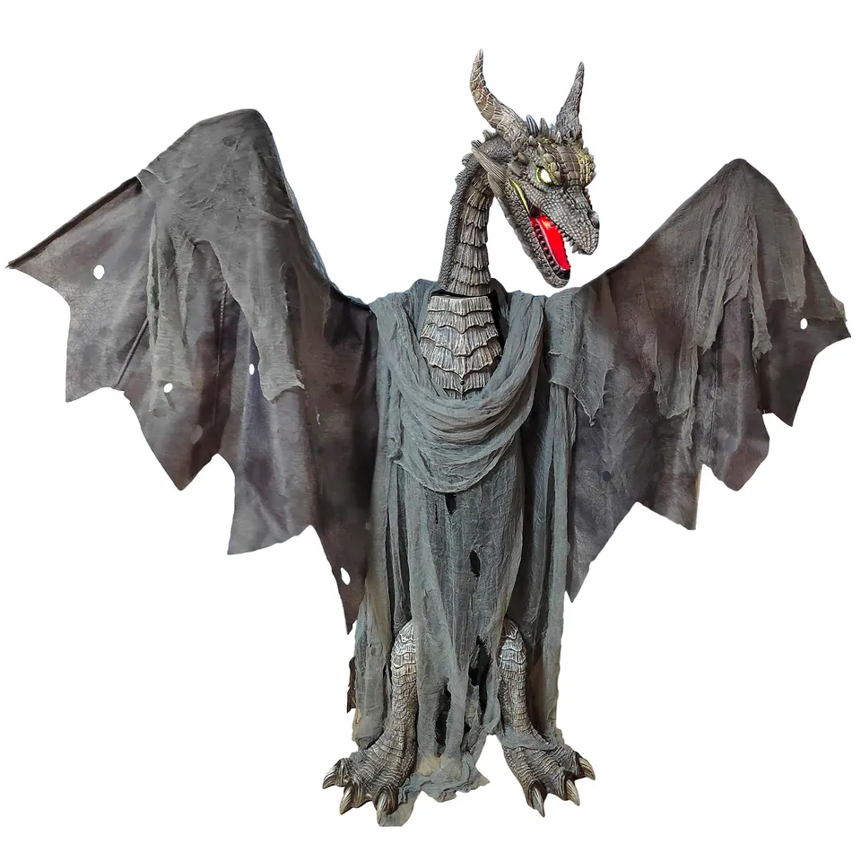 das-kost-mland-drache-187cm-mit-licht-ton-bewegung-halloween image 1