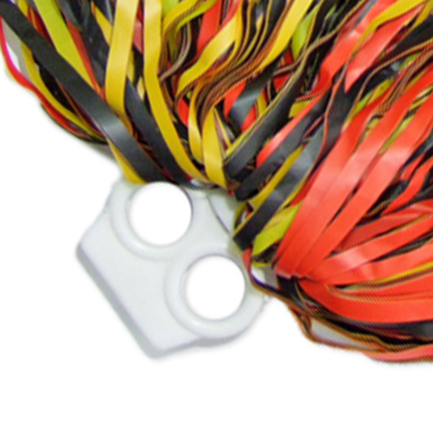 das-kost-mland-cheerleader-pompon-ringgriff-schwarz-rot-gelb image 2