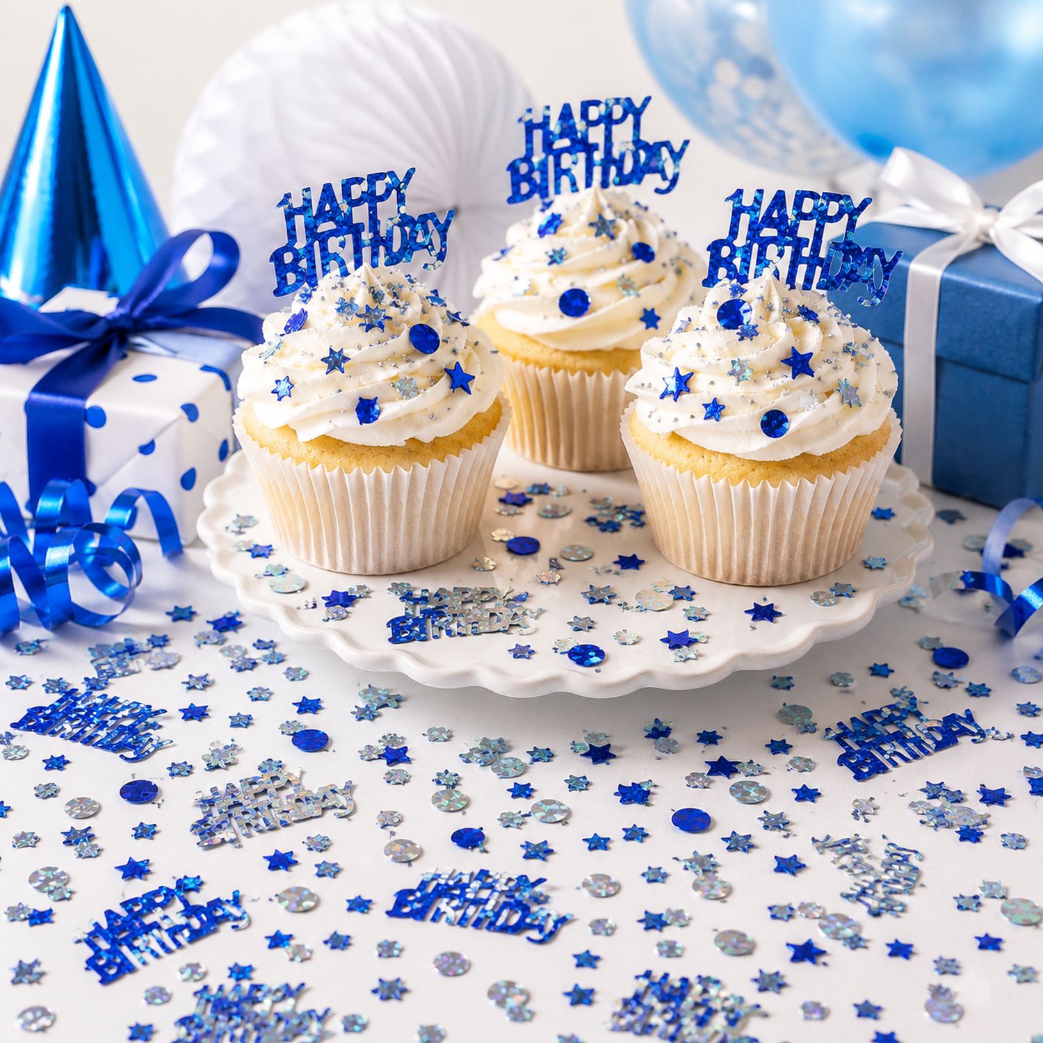 das-kost-mland-happy-birthday-konfetti-blau-metallic-14-g image 3