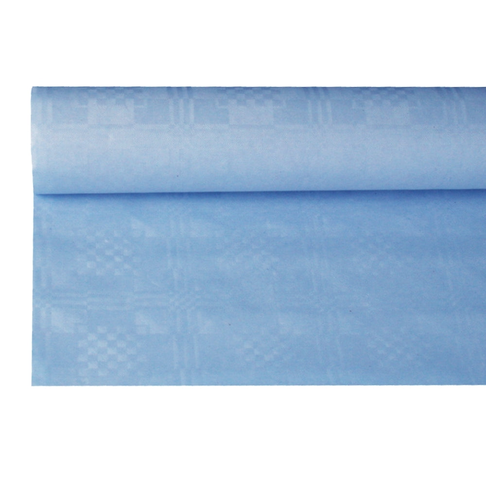 das-kost-mland-damastpr-gung-tischdecke-papier-8x1-2m-hellblau image 1