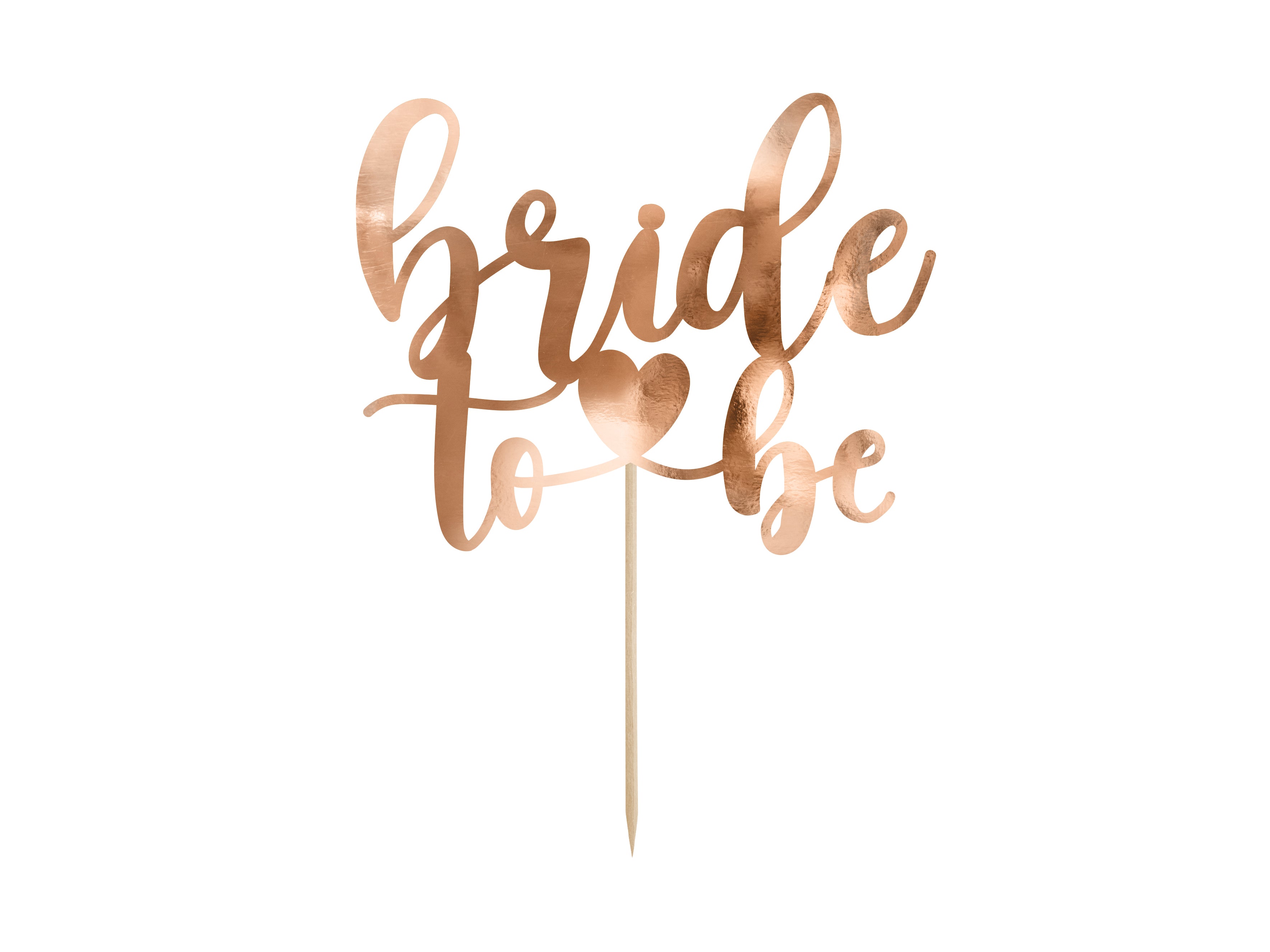 das-kost-mland-bride-to-be-tortendeko-17-5-cm-rosegold-topper image 1