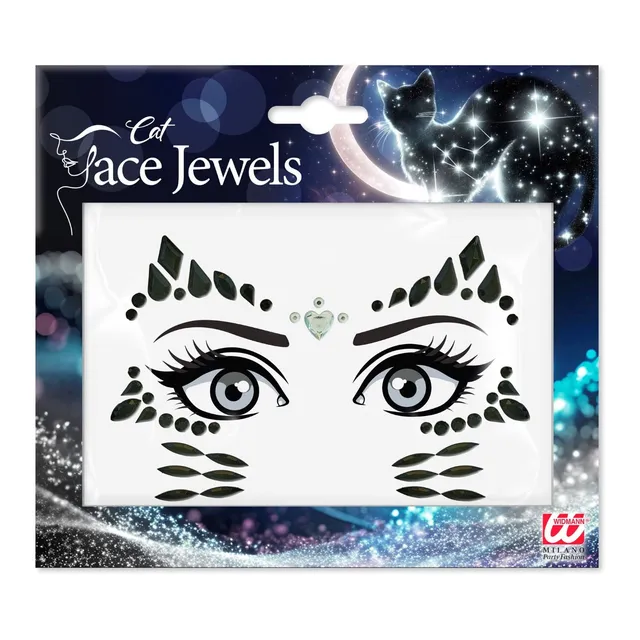 face-jewels-katze-gesichtsschmuck-mehrfarbig-selbstklebend image 1