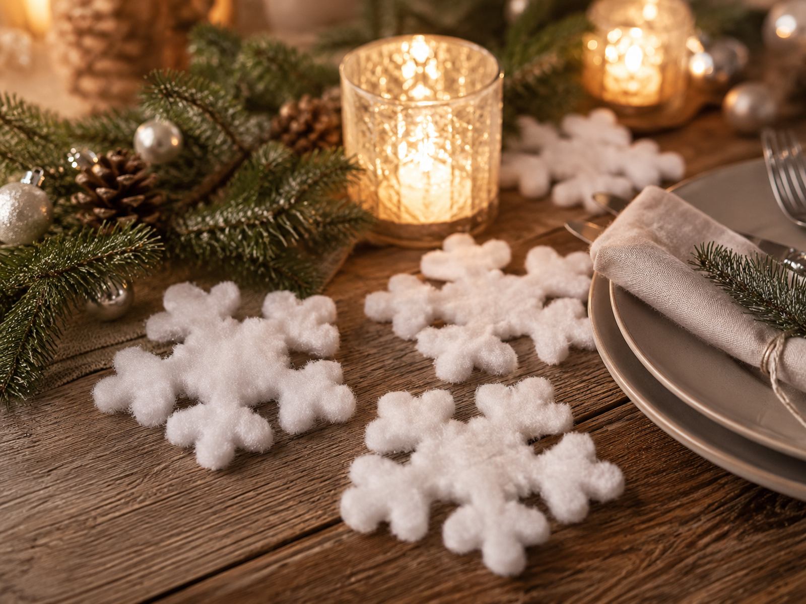 das-kost-mland-schneeflocken-schneewatte-4er-set-wei-11x2-cm image 5
