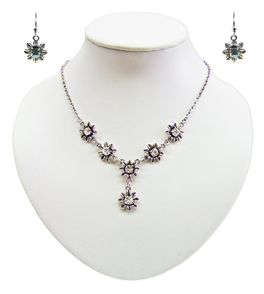 das-kost-mland-blumen-collier-kristall-mit-ohrh-ngern image 6