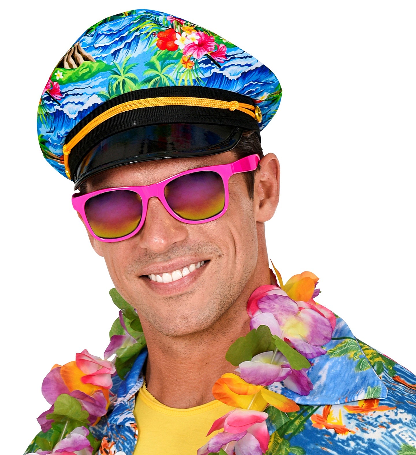 das-kost-mland-accessoires-80er-brille-revo-neon-pink-partybrille image 5