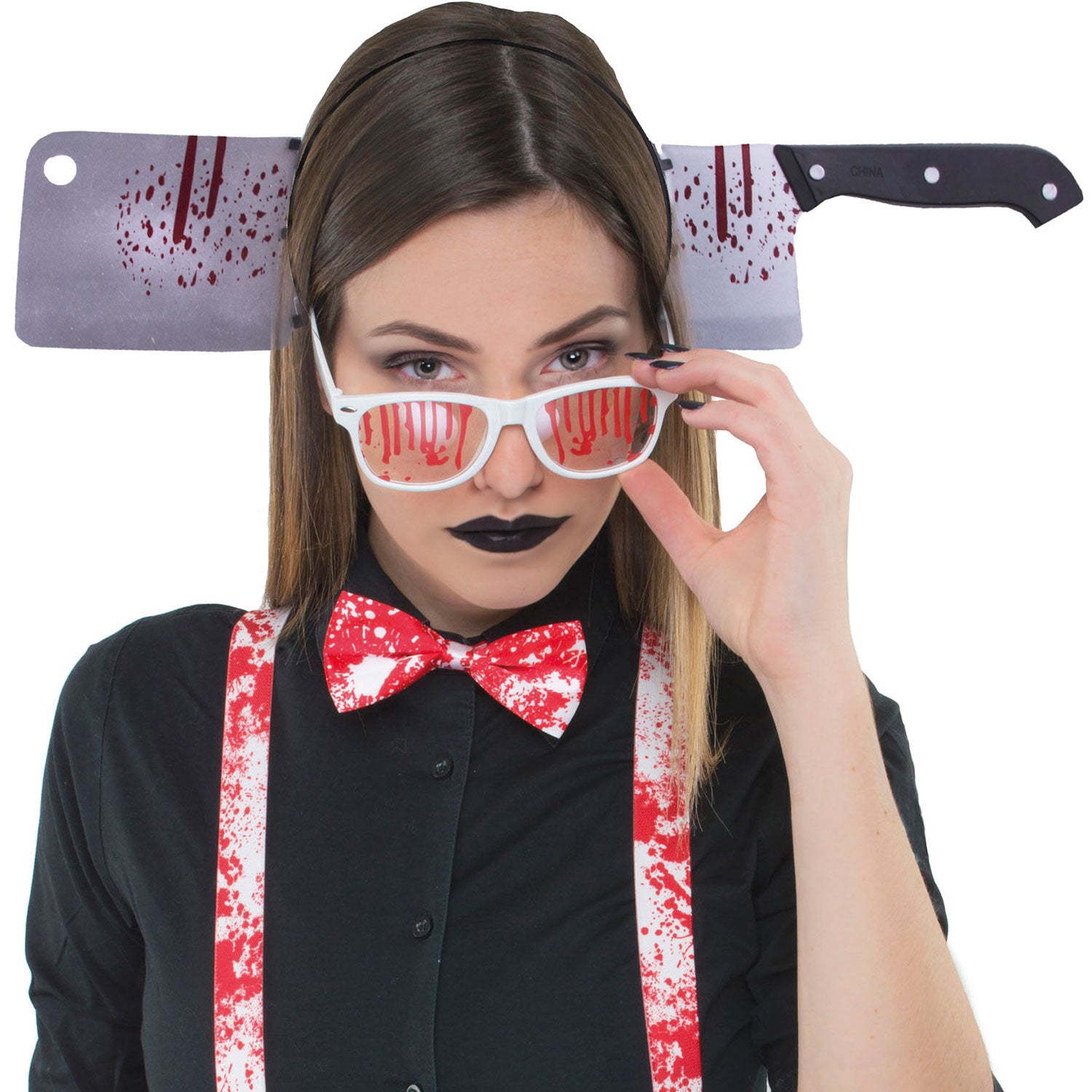 das-kost-mland-halloween-haarreif-blutiges-hackebeil-kunststoff image 1