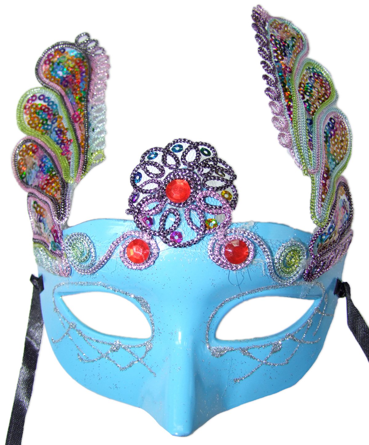 das-kost-mland-augenmaske-florenz-t-rkis-pailletten-maske image 6