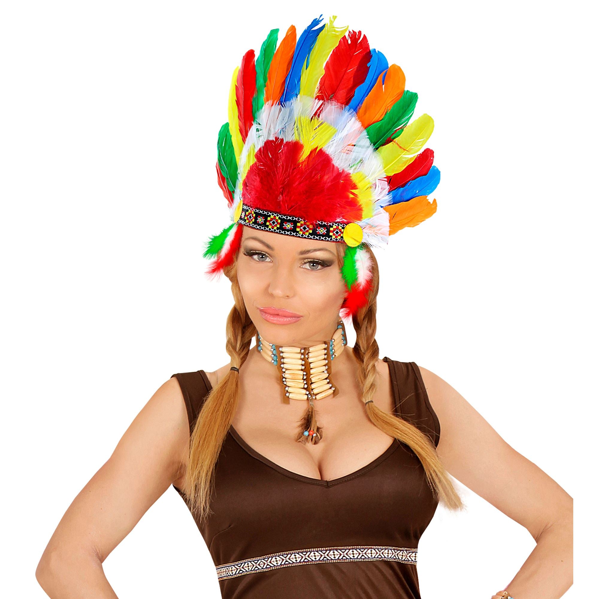 indianer-feder-kopfschmuck-bunt-federkrone-haarschmuck image 4