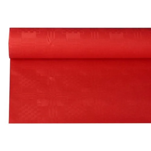 das-kost-mland-damast-tischdecke-papier-8x1-2m-rot image 1