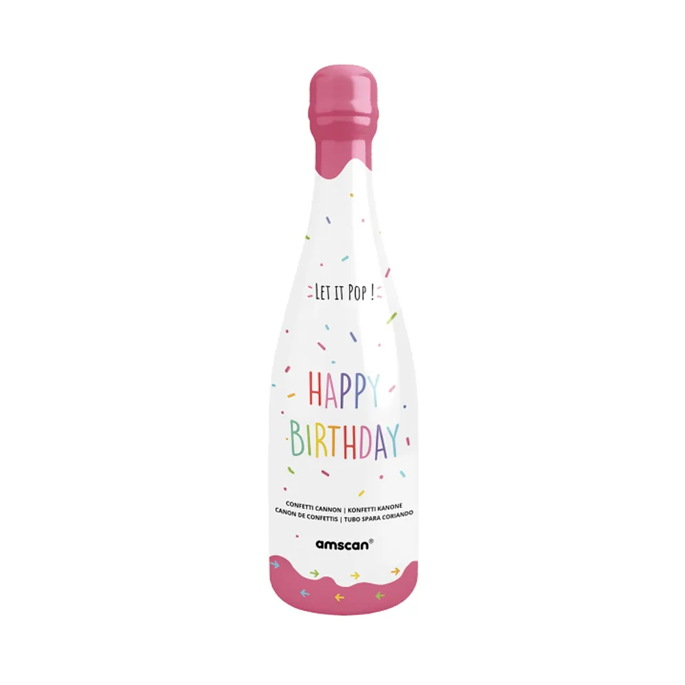 das-kost-mland-konfettishooter-flasche-pink-32cm-bunt image 1