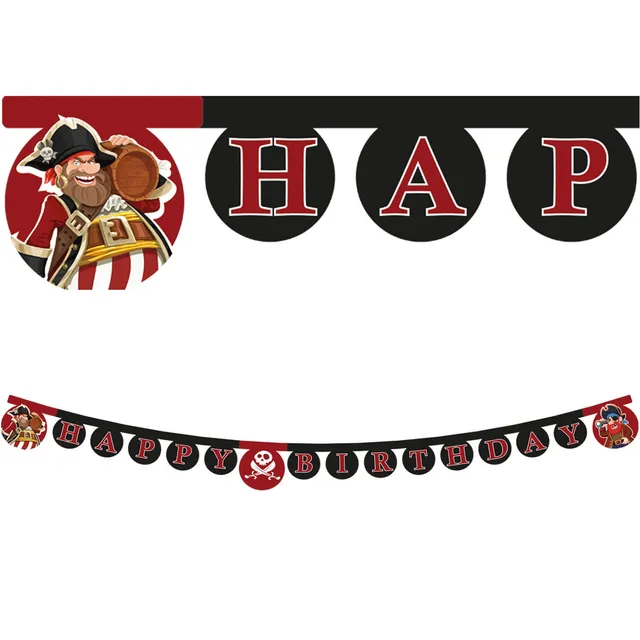 das-kost-mland-dekorationen-happy-birthday-pirat-banner-200-cm image 1