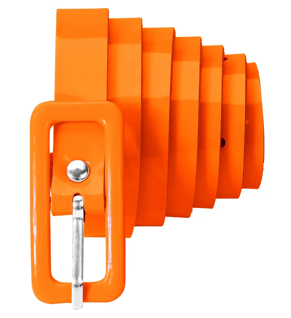 das-kost-mland-accessoires-neon-lack-g-rtel-damen-orange-111-cm image 1