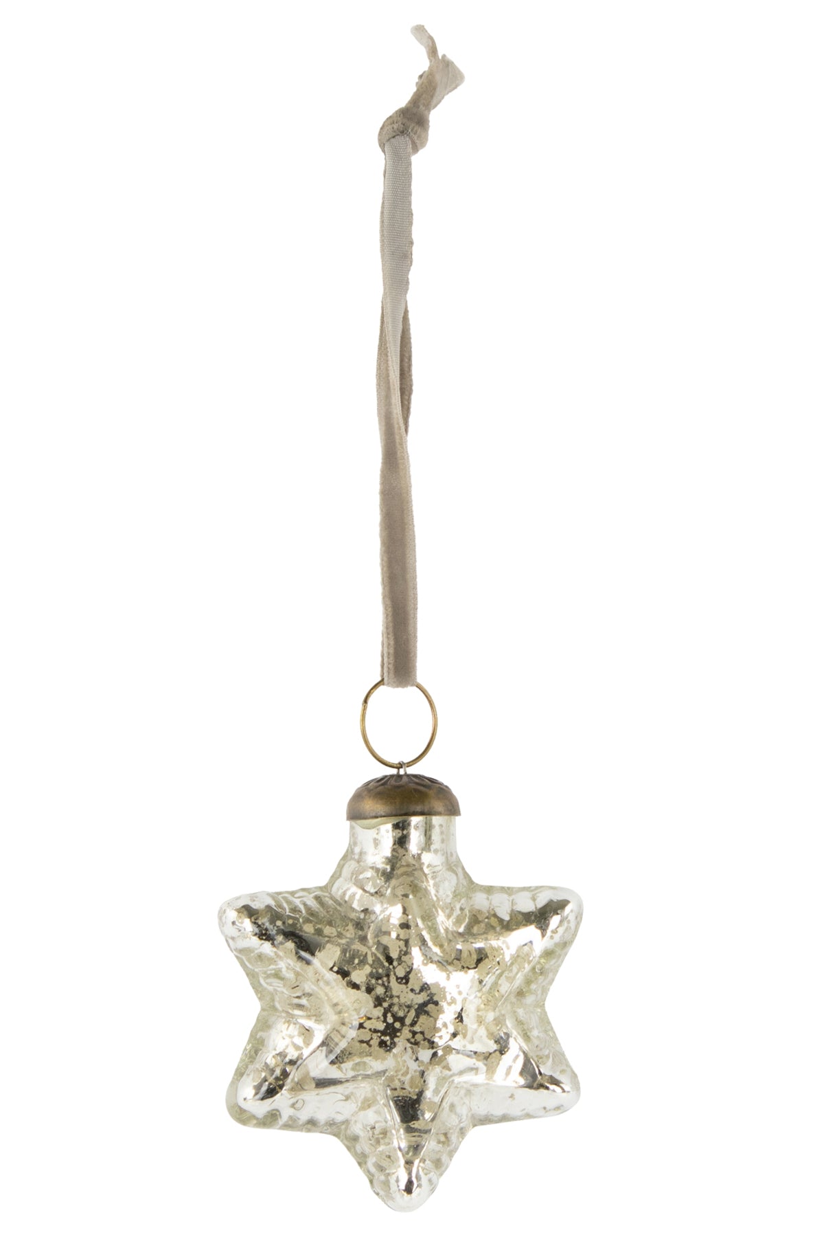 das-kost-mland-dekorationen-glasstern-11050-h-ngestern-silber-antik-8-cm image 1