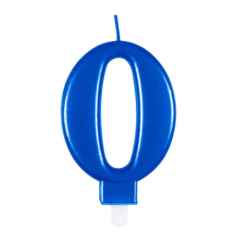 das-kost-mland-zahlenkerze-blau-0-geburtstagskerze image 1