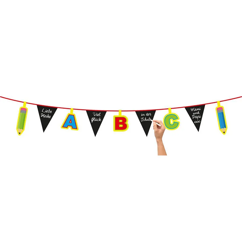 das-kost-mland-wimpelkette-schulanfang-abc-girlande-4m-deko image 1