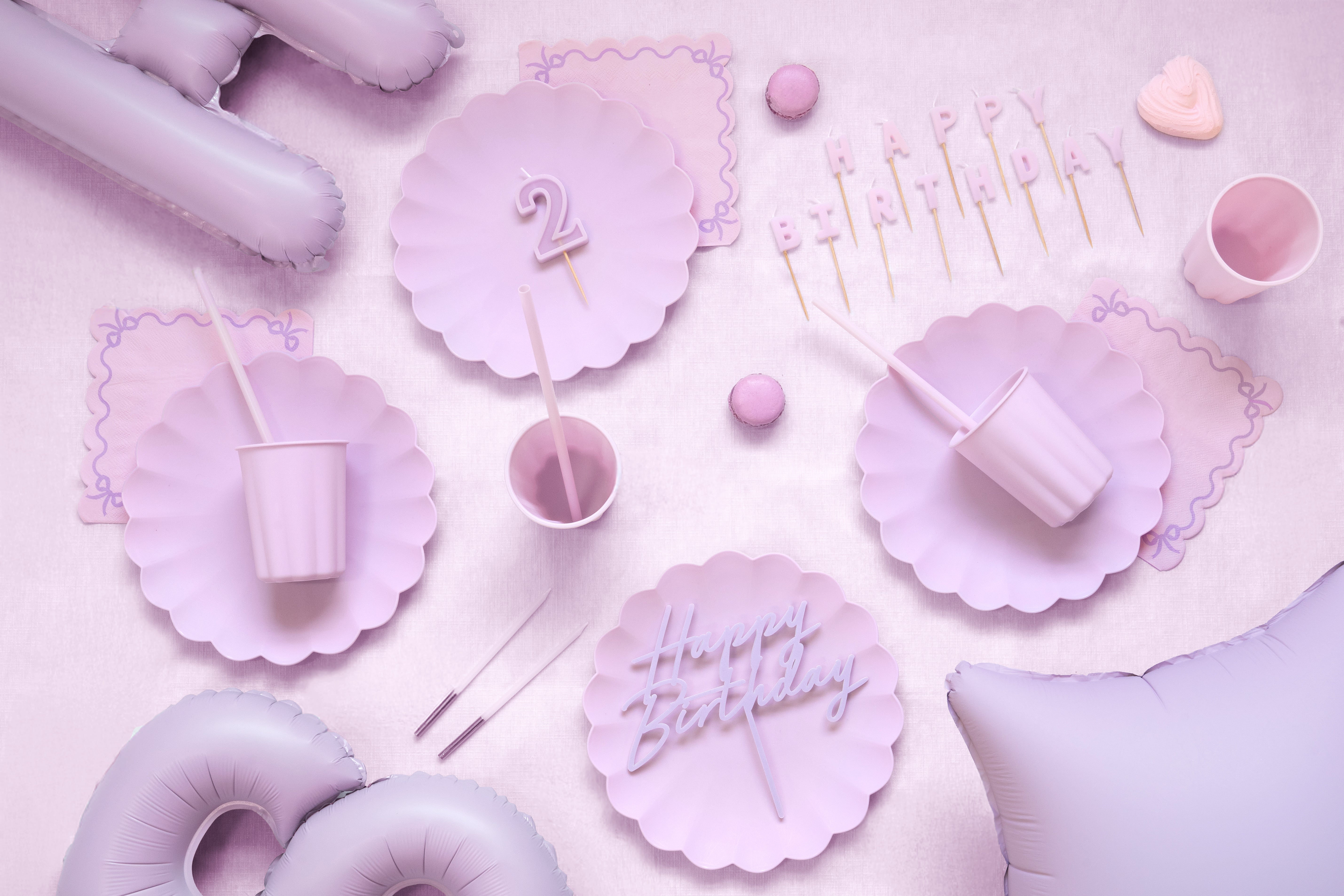 das-kost-mland-happy-birthday-geburtstagskerzen-lila-13tlg image 2