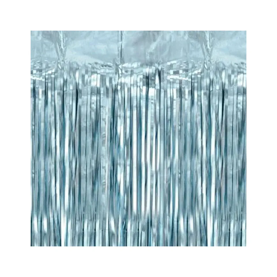 das-kost-mland-dekorationen-t-rvorhang-lametta-100x200cm-blau image 1