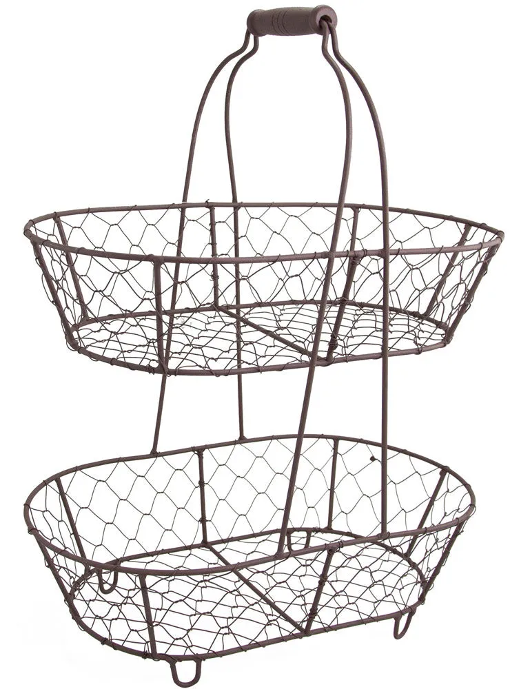 riffelmacher-h-nge-etagere-metall-k-rbe-38cm-2-tlg-08214 image 1
