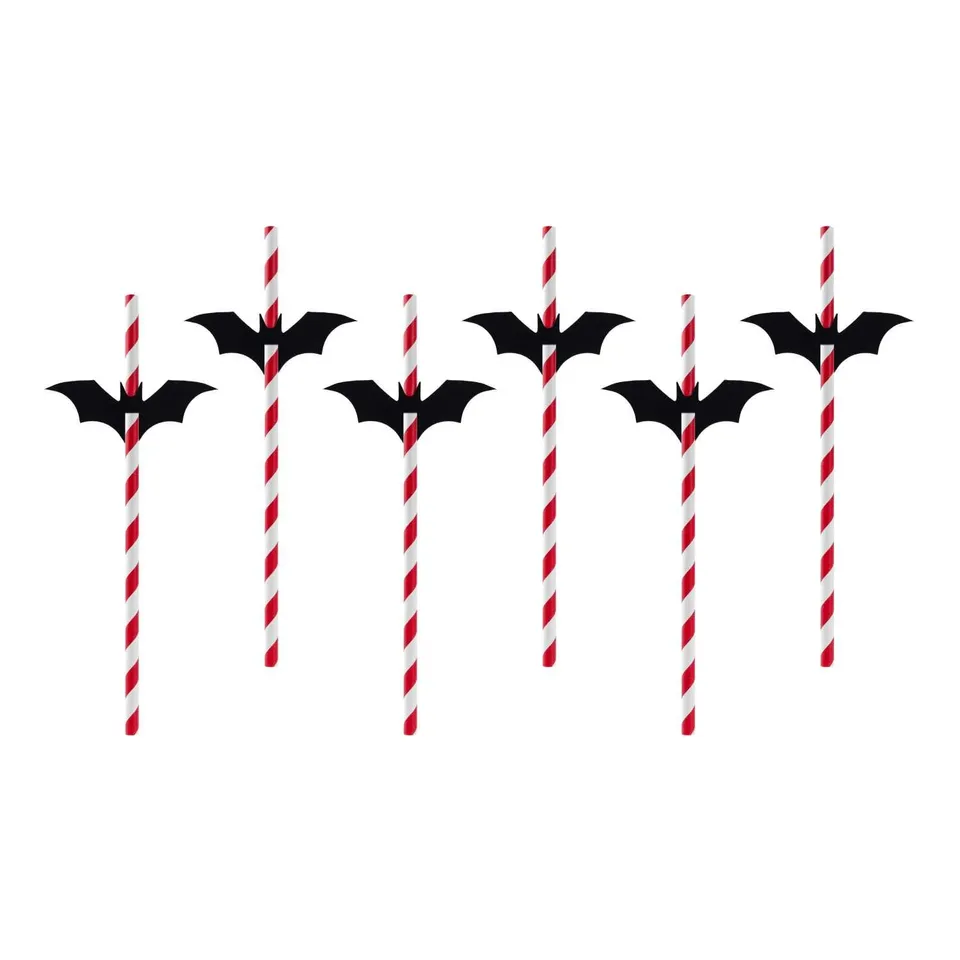 das-kost-mland-dekorationen-papierstrohhalme-flederm-use-19-5-cm image 1
