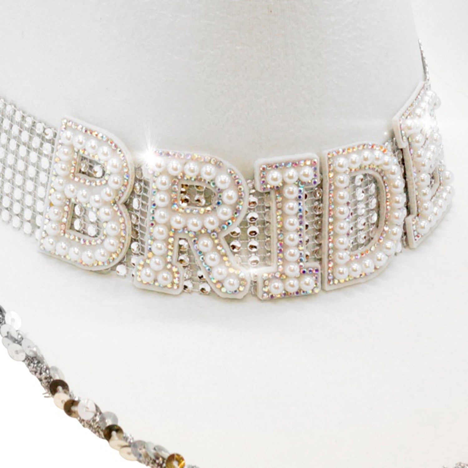 das-kost-mland-bride-strass-cowboyhut-wei-perlen image 2