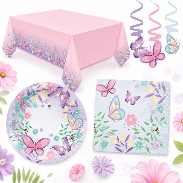 das-kost-mland-flutter-garden-partydeko-schmetterling-set image 1