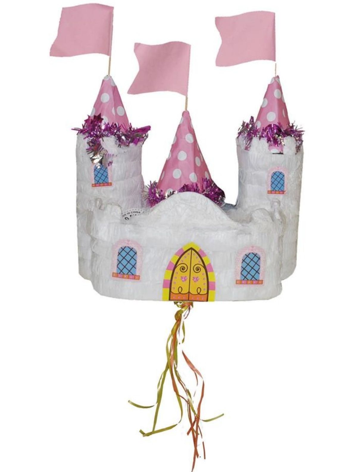 das-kost-mland-pinata-prinzessin-m-rchen-schloss-wei-rosa image 1