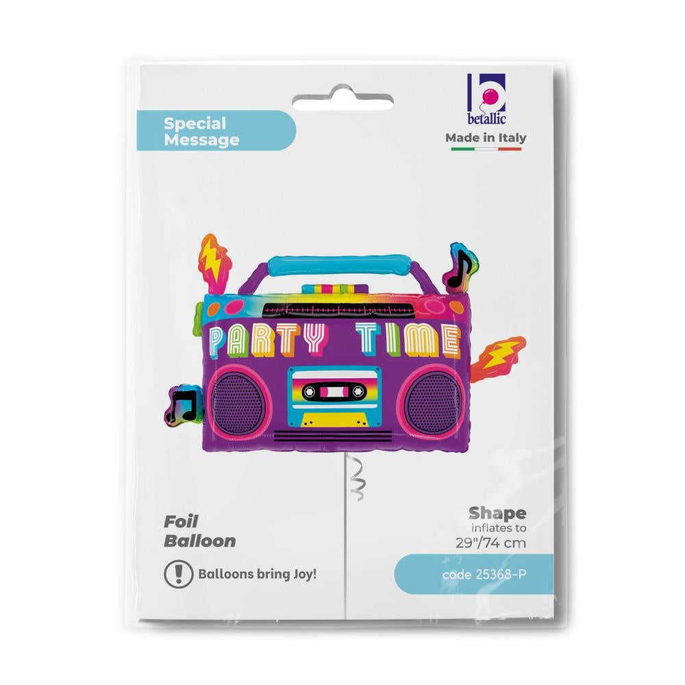 boom-box-folienballon-74-cm-shape-ballon-musik-party image 2