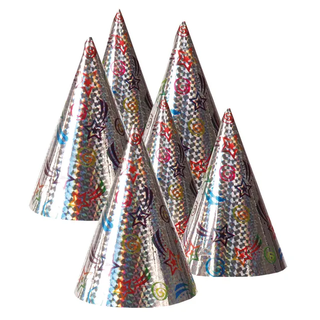 das-kost-mland-deko-partyh-tchen-holografic-15-5-cm-6-st image 1