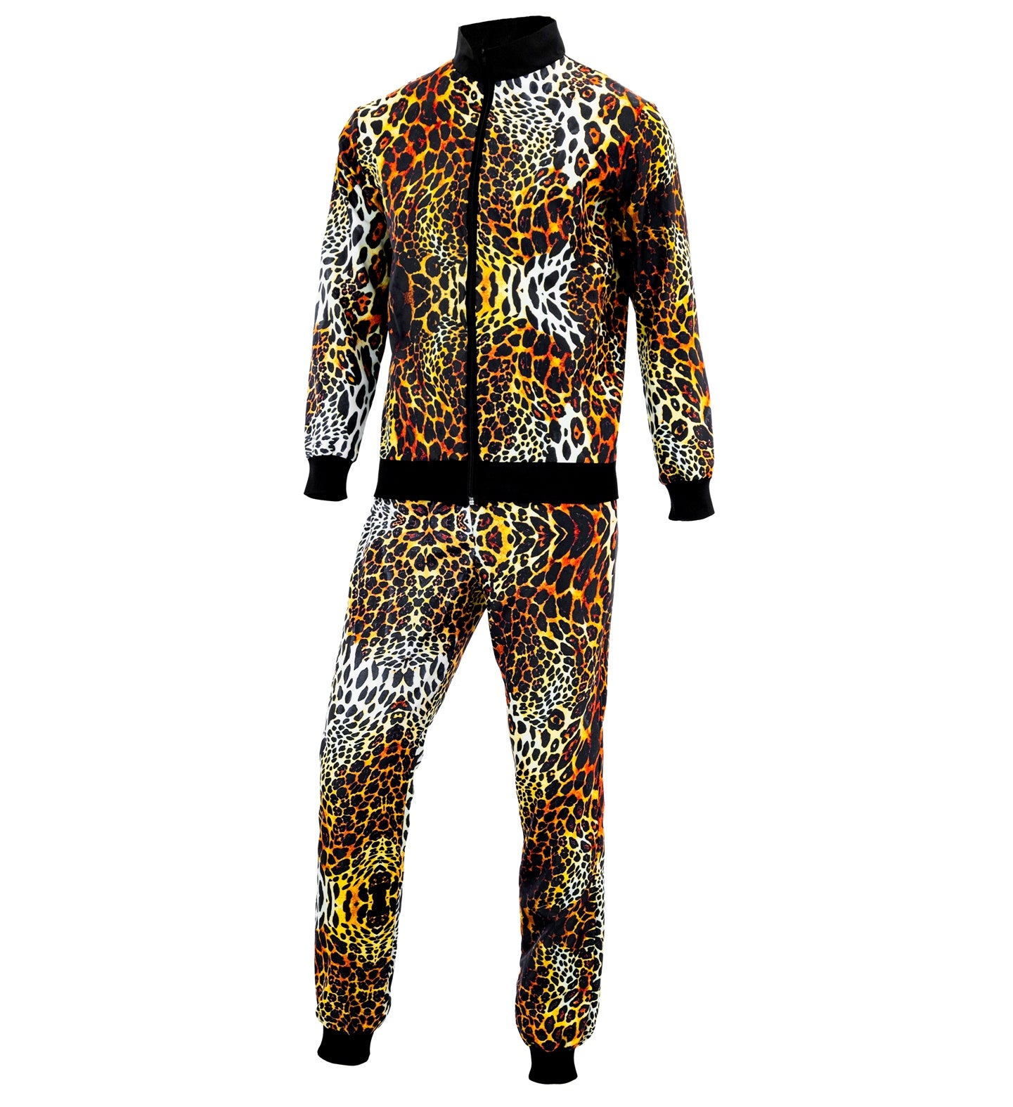 das-kost-mland-herren-party-trainingsanzug-leopard-orange image 3