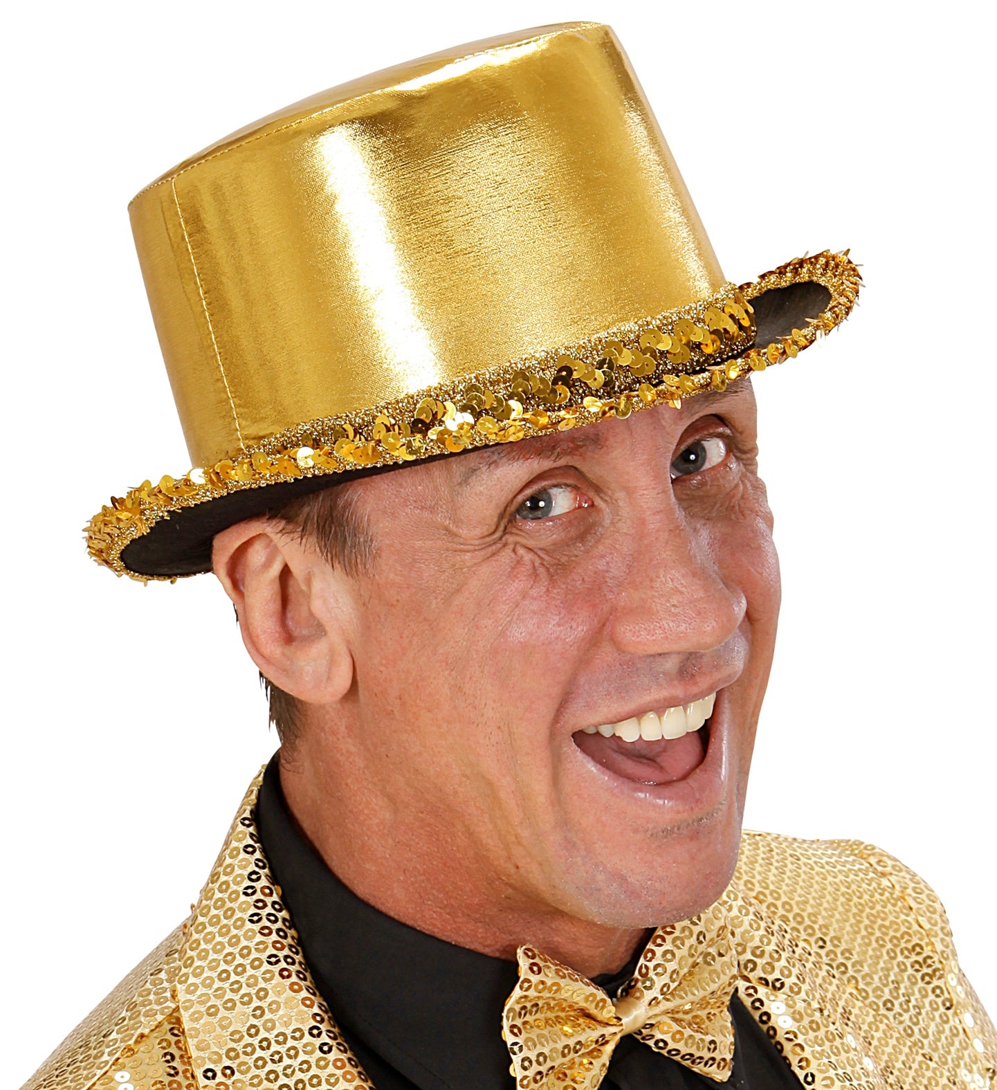 das-kost-mland-accessoires-zylinder-showtime-gold-pailletten image 2