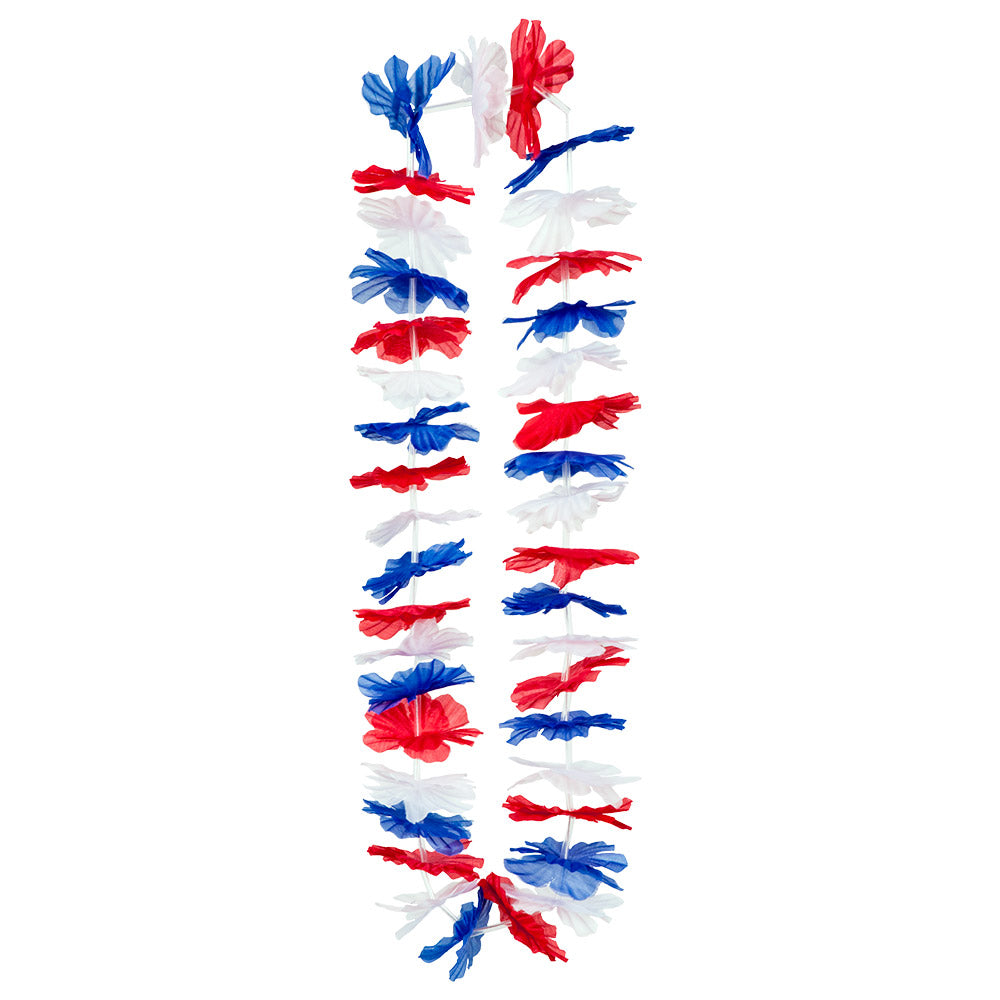 das-kost-mland-hawaiikette-frankreich-blau-wei-rot image 1