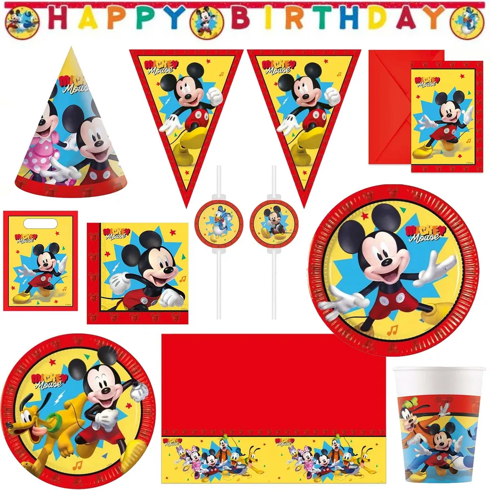 das-kost-mland-mickey-jump-into-the-fun-pappteller-20cm-8stk image 1