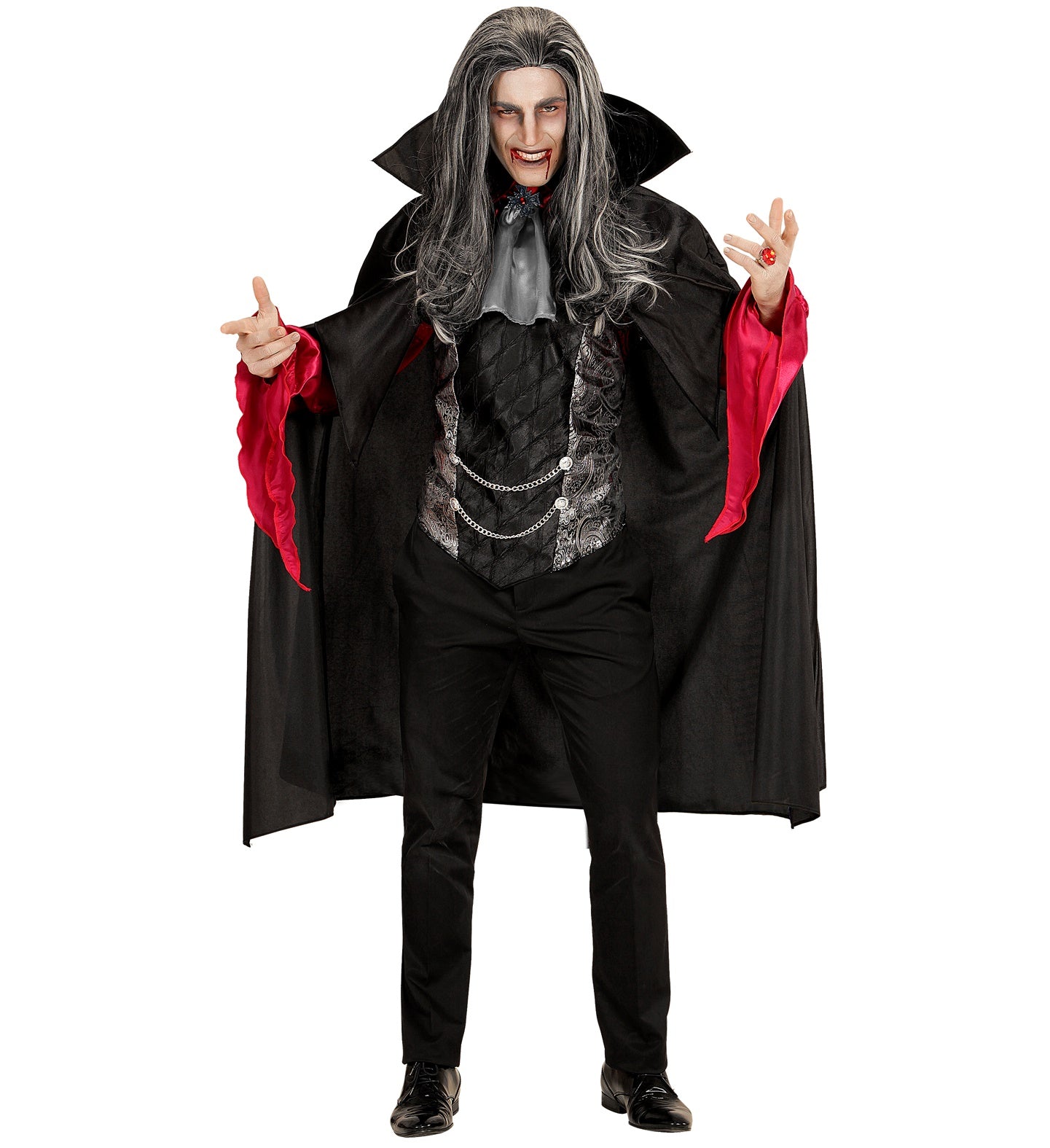 das-kost-mland-herren-kost-m-vampir-lord-deluxe-m-l-schwarz image 2