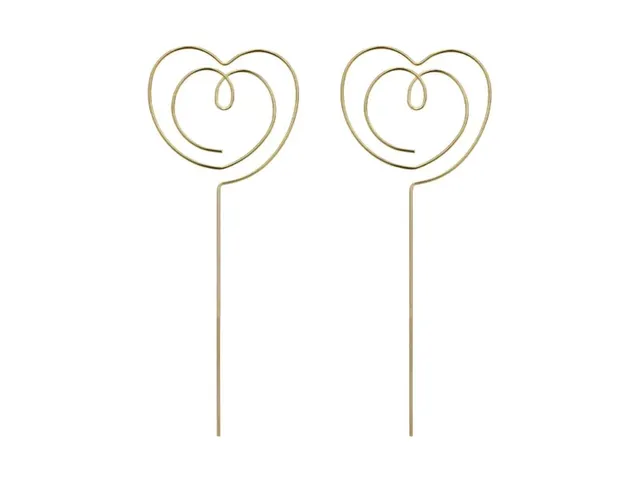 das-kost-mland-tortendeko-herzen-gold-2stk-12x4-5cm image 1