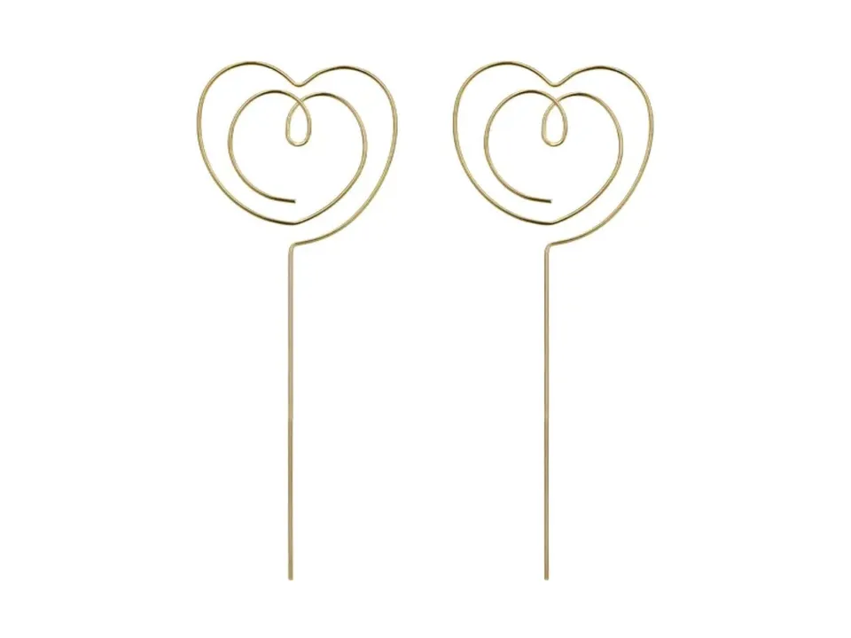 das-kost-mland-tortendeko-herzen-gold-2stk-12x4-5cm image 1