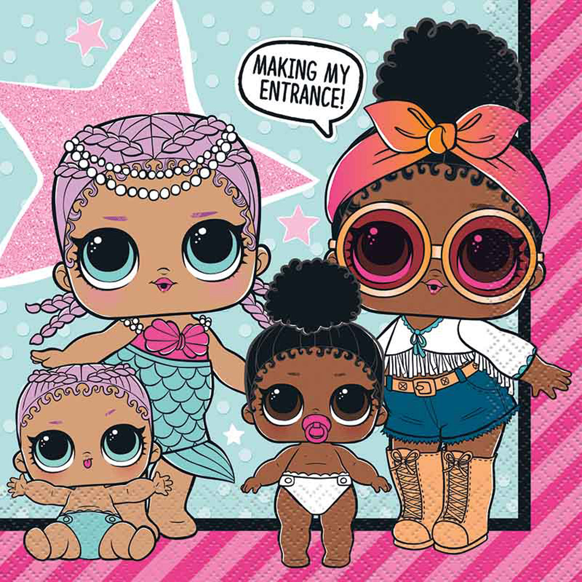 lol-surprise-servietten-16stk-33x33cm-motto-party image 2