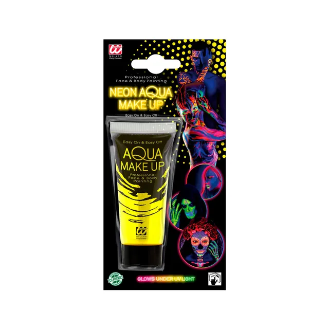 das-kost-mland-aqua-make-up-tube-30ml-neon-gelb-uv image 1