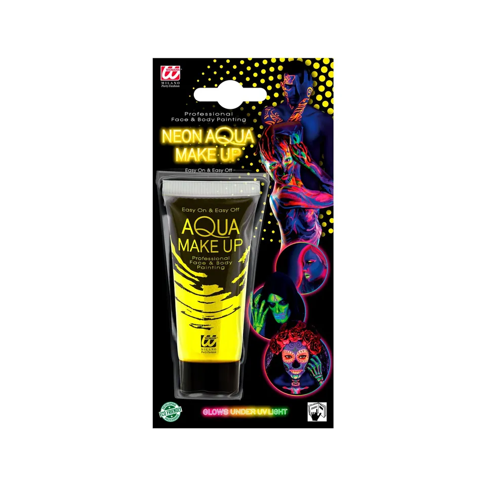 das-kost-mland-aqua-make-up-tube-30ml-neon-gelb-uv image 1