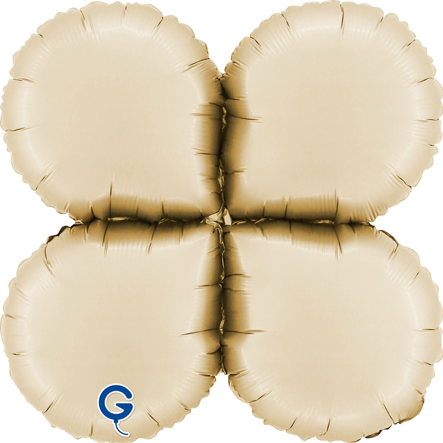 das-kost-mland-dekorationen-base-drops-folienballon-48cm-cream-luft image 1