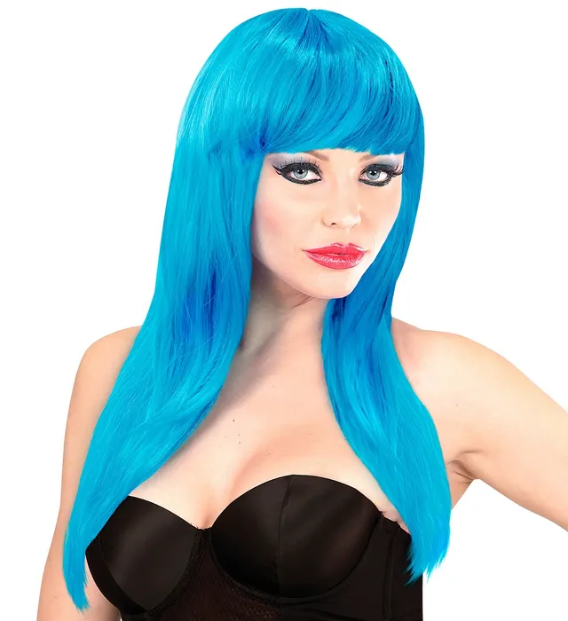 das-kost-mland-vogue-langhaar-damen-per-cke-hellblau-mit-pony image 1