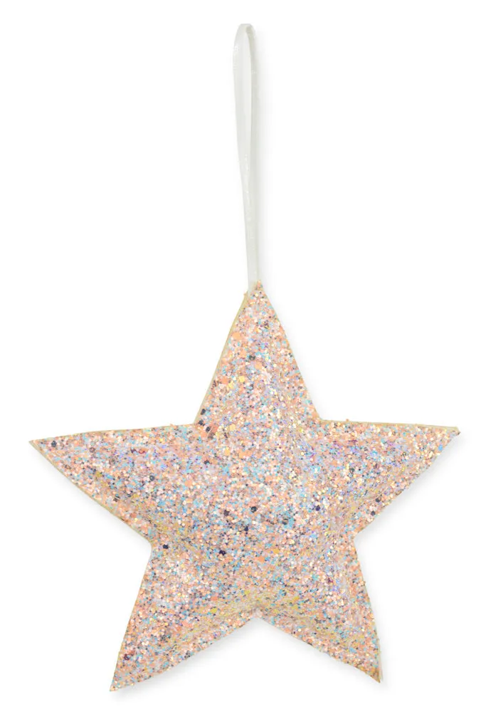 riffelmacher-christbaumschmuck-stern-16cm-anh-nger-utopiaglitter-rosa image 1