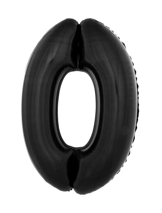 das-kost-mland-xxl-zahlen-folienballon-0-schwarz-100cm image 1