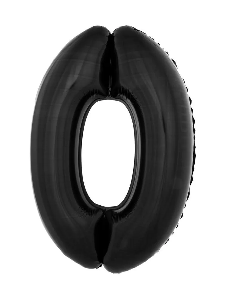 das-kost-mland-xxl-zahlen-folienballon-0-schwarz-100cm image 1