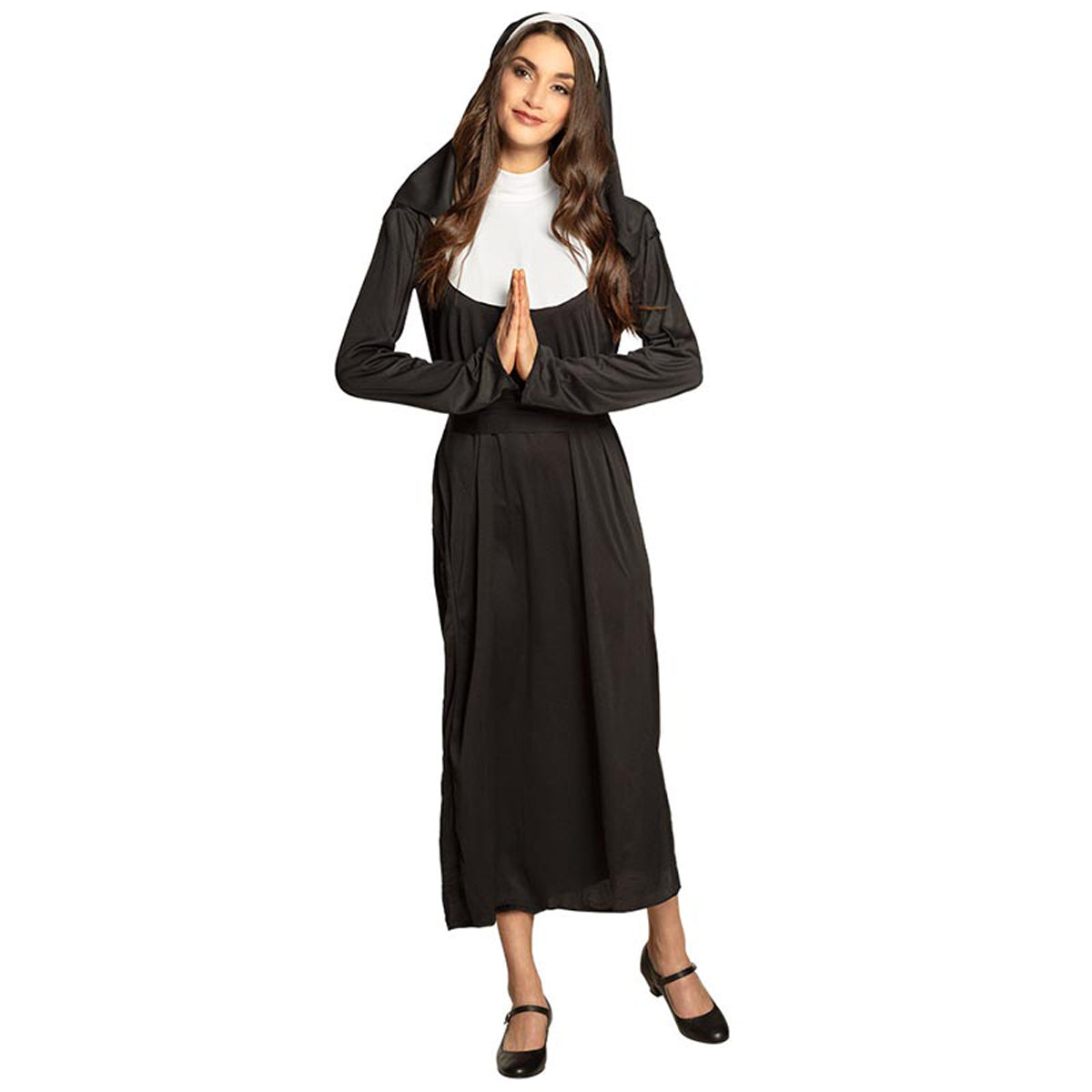 das-kost-mland-lady-nonne-kost-m-damen-schwarz-wei-gr-m image 1