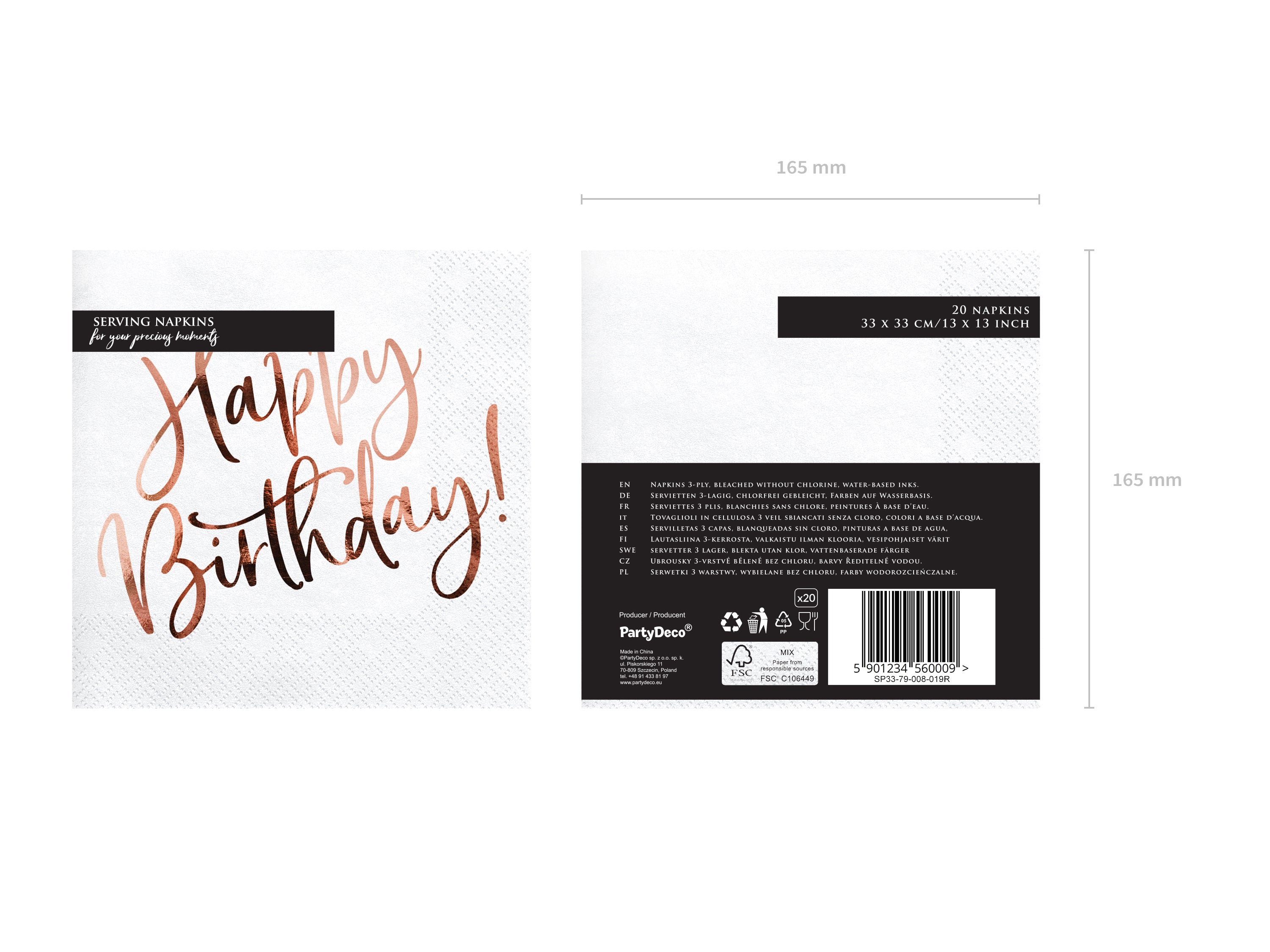 das-kost-mland-happy-birthday-ros-gold-servietten-20-st-ck-33x33cm image 4