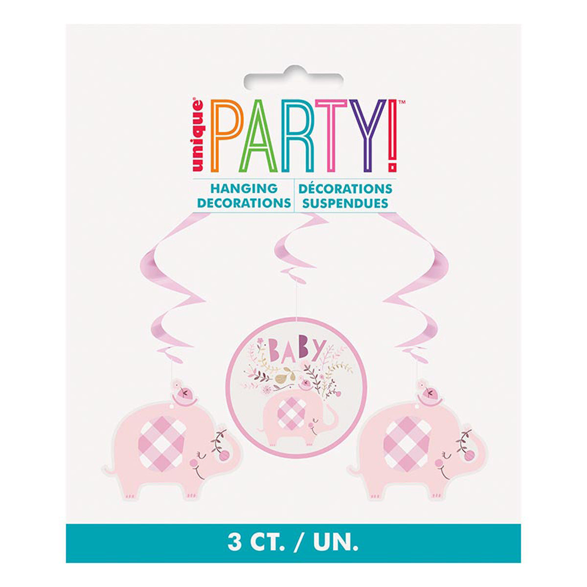 das-kost-mland-deko-elefant-swirldeko-66cm-pink-3-st-ck image 2
