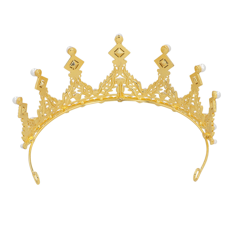 das-kost-mland-dekorationen-tiara-royal-elizabeth-metallkrone-gold image 4